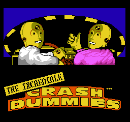 Incredible Crash Dummies Title Screen